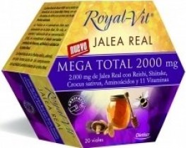 Royal Vit Mega Total Jalea Real 20 ampollas de 2000 mg de Dietisa